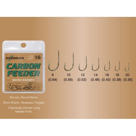 Drennan kabliukai Carbon Feeder