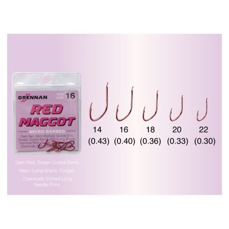 Drennan kabliukai Red Maggot