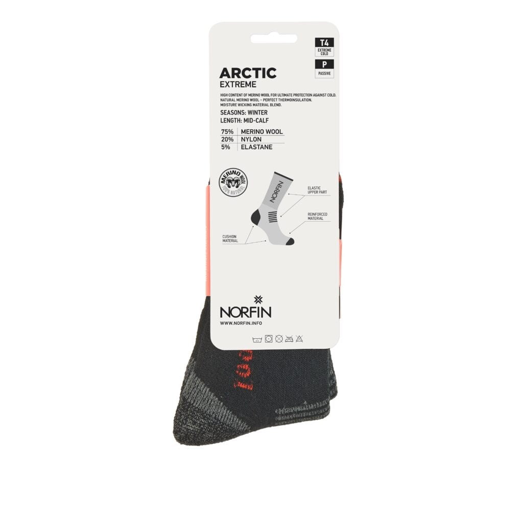 Kojinės Norfin Arctic Merino Extreme Crew T4P