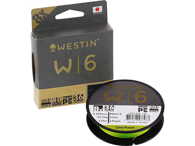 Westin W6 valas 8 Braid Lime Punch 135m
